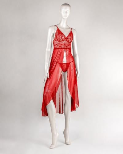 long lingerie dress