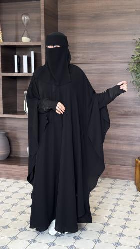 Two-piece abaya with a hijab