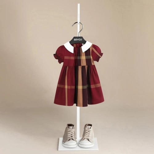 فستان بناتي مقلم