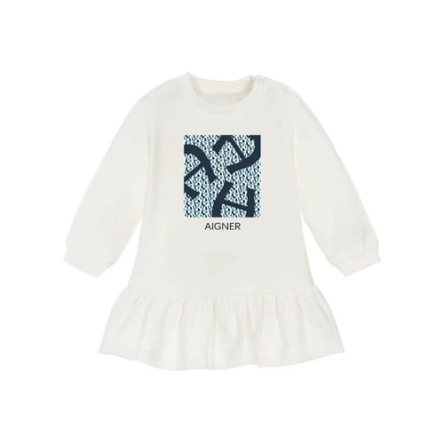 فستان بناتي ابيض