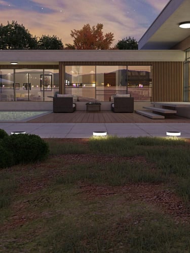 وحدة اضاءة غرس ليد 2واط (طاقة شمسية)