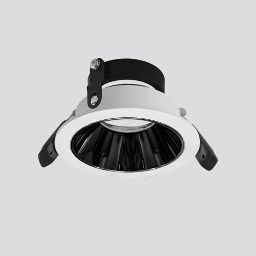 إطار سقفي دائري غاطس المنيوم متحرك ومضاد للوهج بمق...