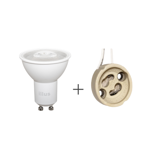 قاعدة مصباح لمبة سبوت لايت-7.7W-GU10-زاوية 100°-CR...