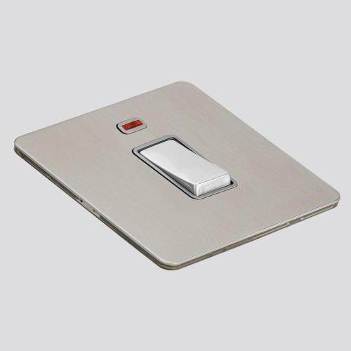 مفتاح مفرد 20 امبير ثنائي القطب ( فضي)