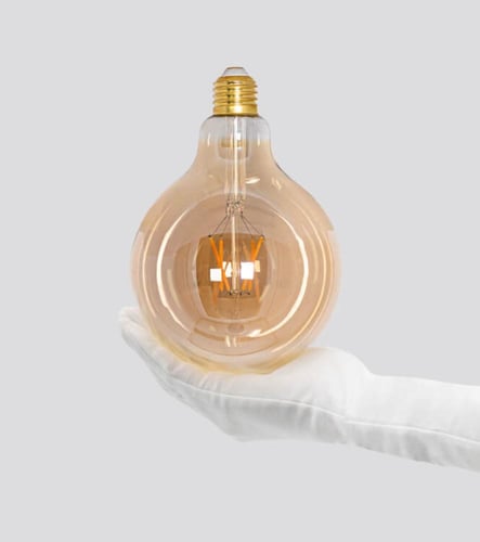 مصابيح إضاءة فلمنت إي27 ذهبى ليد 4 واط