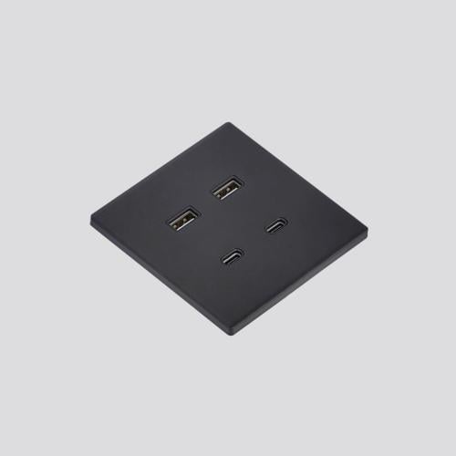 غطاء مقبس يو اس بي + مقبس شاحن