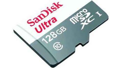 ذاكرة سانديسك الترا MicroSD 128GB لتخزين عالي السع...