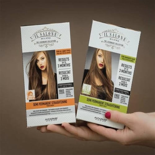 الصالون ميلانو بروتين فرد الشعر بزيت بذور الكتان