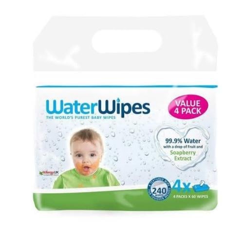واتر وايبس مناديل للاطفال اورجنال 4*60 صابون التوت