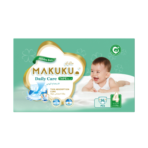 ماكوكو حفايض جامبو بوكس مقاس (4) 96 حفاض