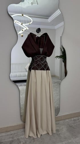 فستان لونا بني