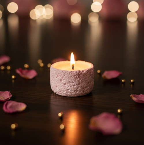 Rose candle
