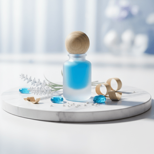 Soft blue breath perfume