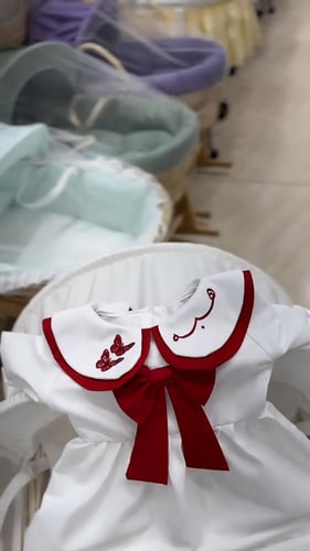 طقم بطانيه اطفال بالأسم مع الفستان