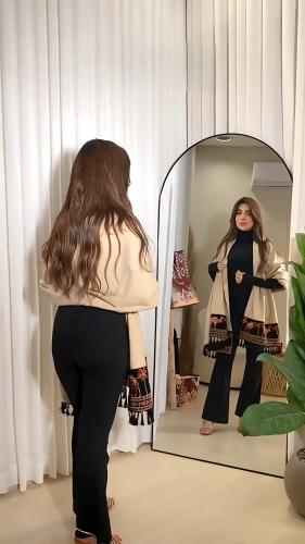 شال الهوبال النسائي التراثي الشتوي والأنيق