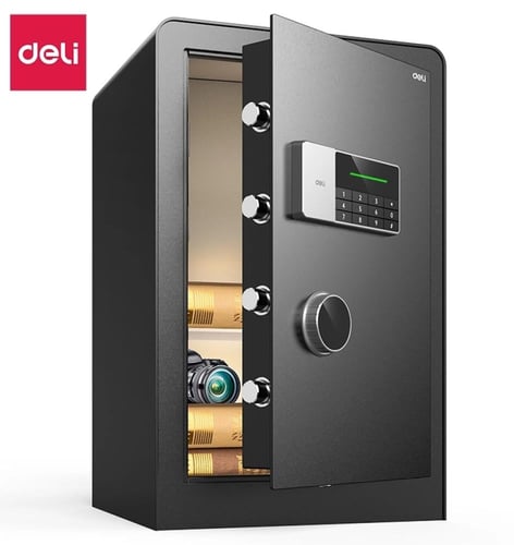 خزنة رقمية Deli-ET552، فولاذ متين بلوحة مفاتيح إلك...