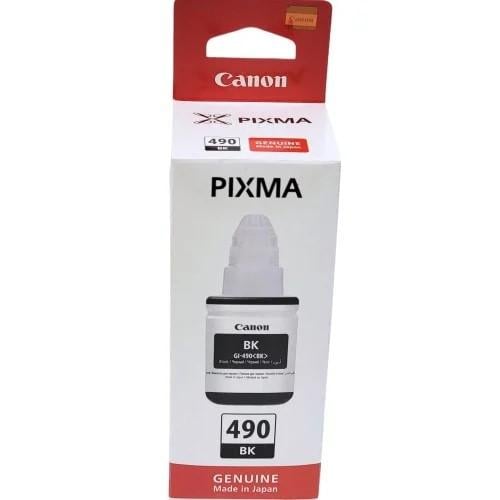 حبر طابعه كانون 490 +اسود+ازرق+احمر+اصفر