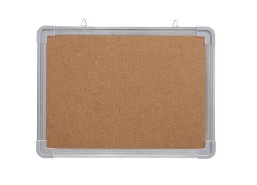 لوحة إعلانات فلين مزدوجة الجهتين بإطار ألومنيوم لل...