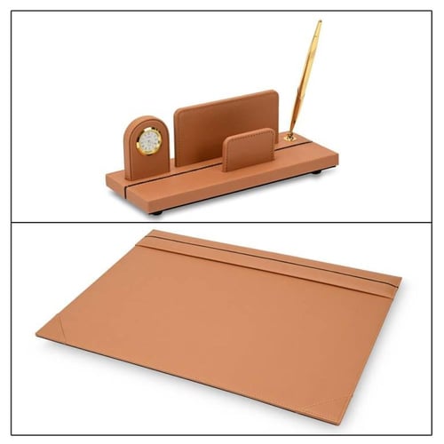 طقم مكتب 10 قطع جلد