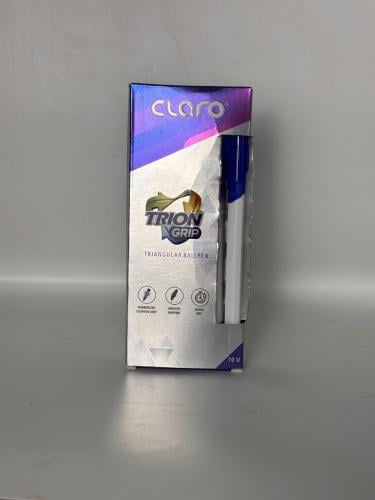 اقلام حبر كلارو تريون جسم ابيض 1 ملي بكت 10 قلم