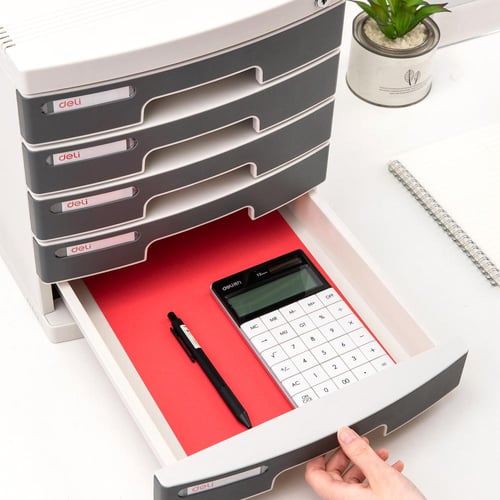 كبينه لتخزين المستندات بقفل ماركة دلي Deli