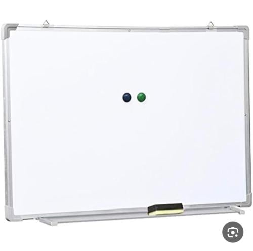 سبوره بيضاء مغناطيسي مقاس 120×90