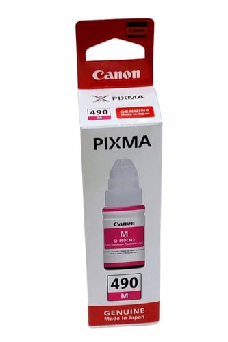 حبر طابعه كانون 490 +اسود+ازرق+احمر+اصفر