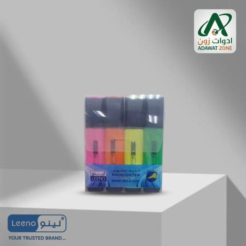 طقم اقلام تحديد لينو ٤ لون