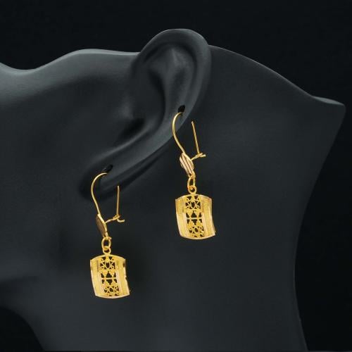 حلق ذهب عيار 21 (E5382) WF