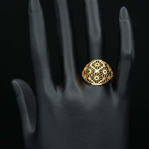 خاتم ذهب عيار 21 (R4652) WF