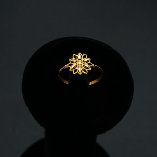 خاتم ذهب عيار 21 (R4262) WF