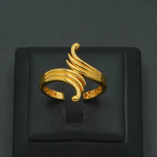 خاتم ذهب إيطالي عيار 21 (R9426)