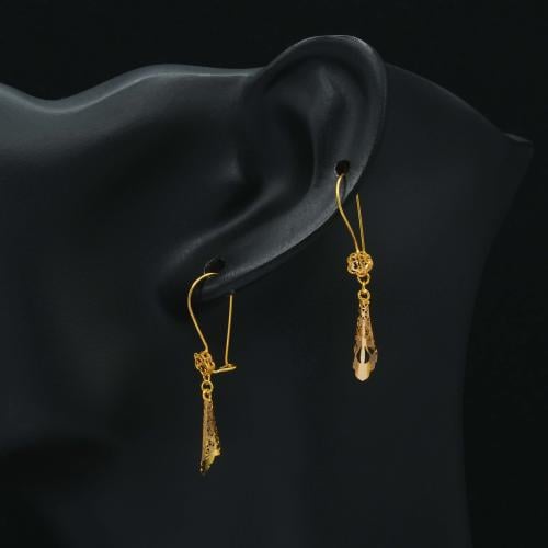 حلق ذهب عيار 21 (E7601)