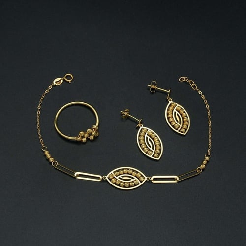 طقم ذهب ايطالي(S4277)