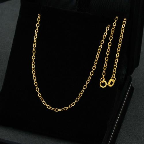 سلسال ذهب حلقات عيار 21 45 سم (N4531)