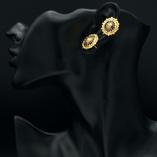 حلق ذهب عيار 21 (E3656) WF