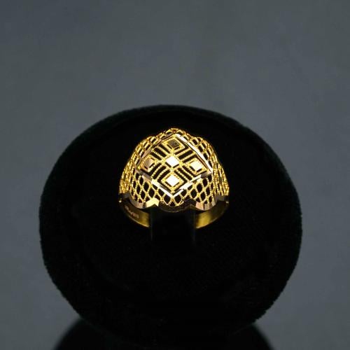 خاتم ذهب عيار 21 (R4628) WF