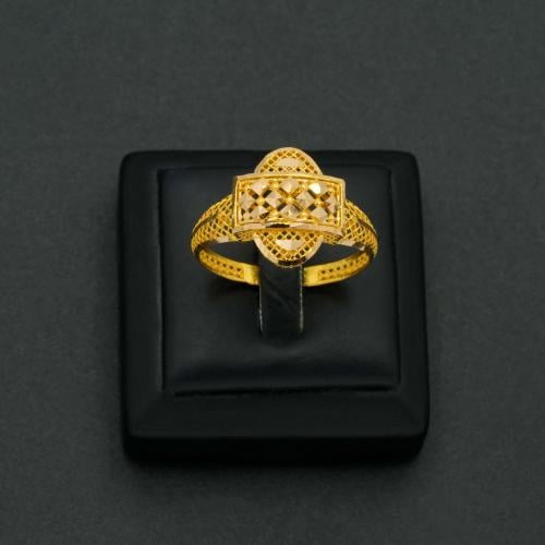 خاتم ذهب نسائي عيار 21 (R5867)