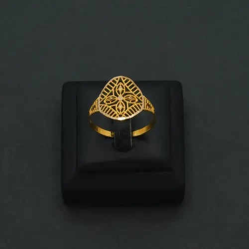 خاتم ذهب عيار 21 (R9055)