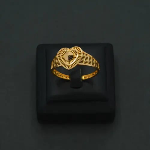 خاتم ذهب عيار 21 (R9040)