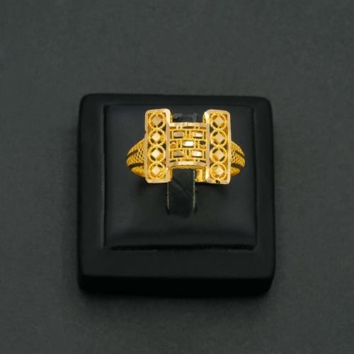 خاتم ذهب نسائي عيار 21 (R5884)