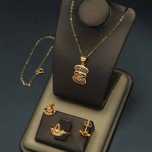 نصف طقم ذهب أطفال عيار 21 (K5079)