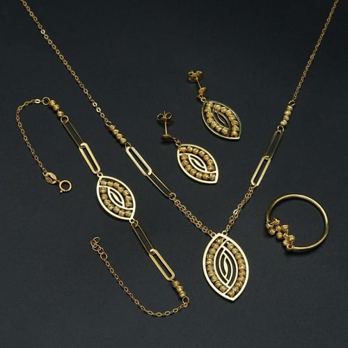 طقم ذهب ايطالي(S4277)