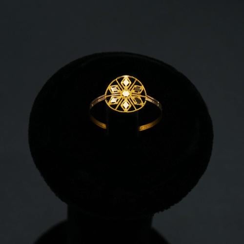 خاتم ذهب عيار 21 (R4265) WF