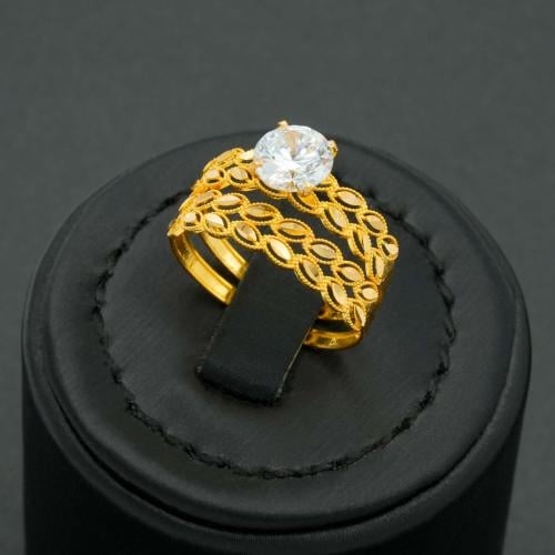 خاتم ذهب توينز عيار 21 (R5965)