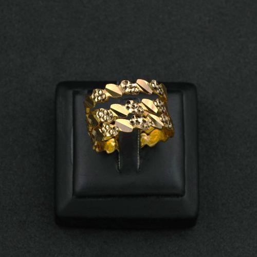 دبلة ذهب مرامي عيار 21 (R5011) WF