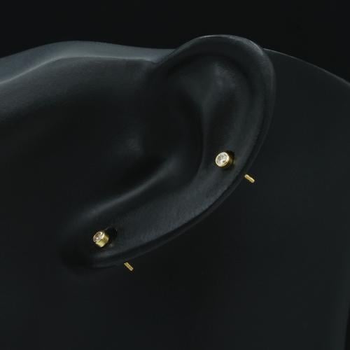 حلق ذهب طبي (E7461)