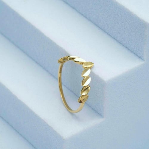 خاتم ذهب نسائي (R4151) WF