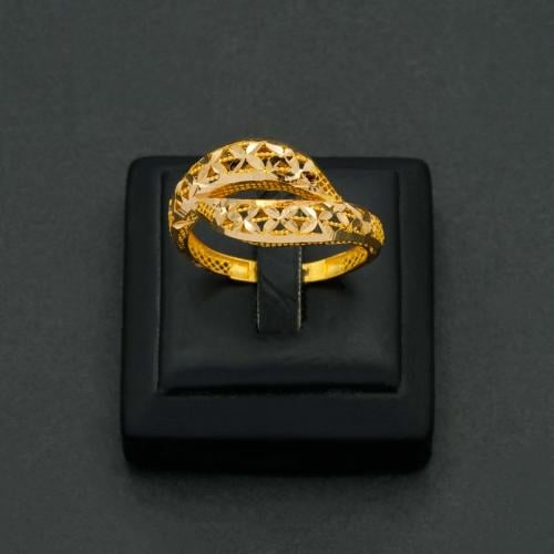 خاتم ذهب نسائي عيار 21 (R5904)