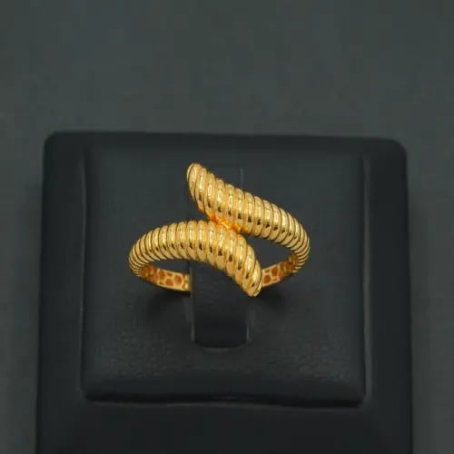 خاتم ذهب إيطالي عيار 21 (R9455)